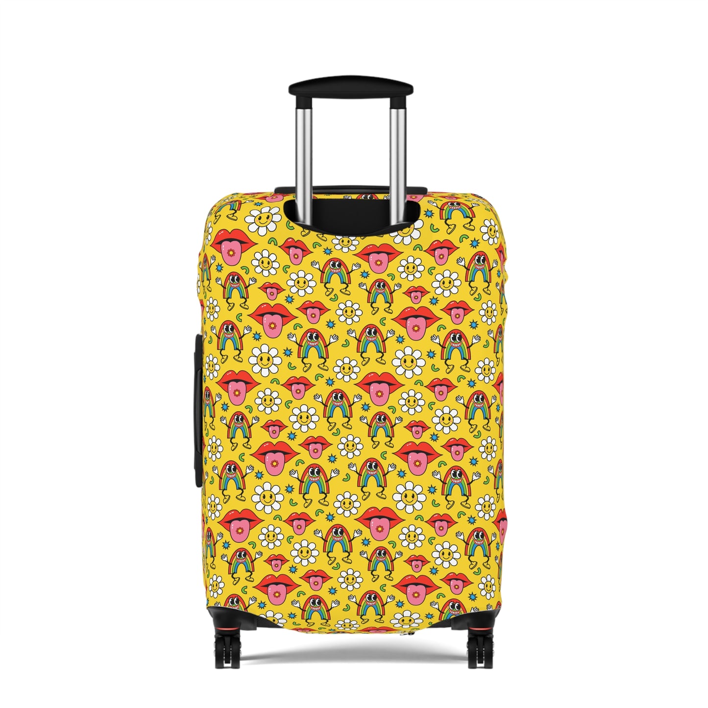 Kids Retro Rainbows and Daisies  - Luggage Protector and Cover 3 Sizes