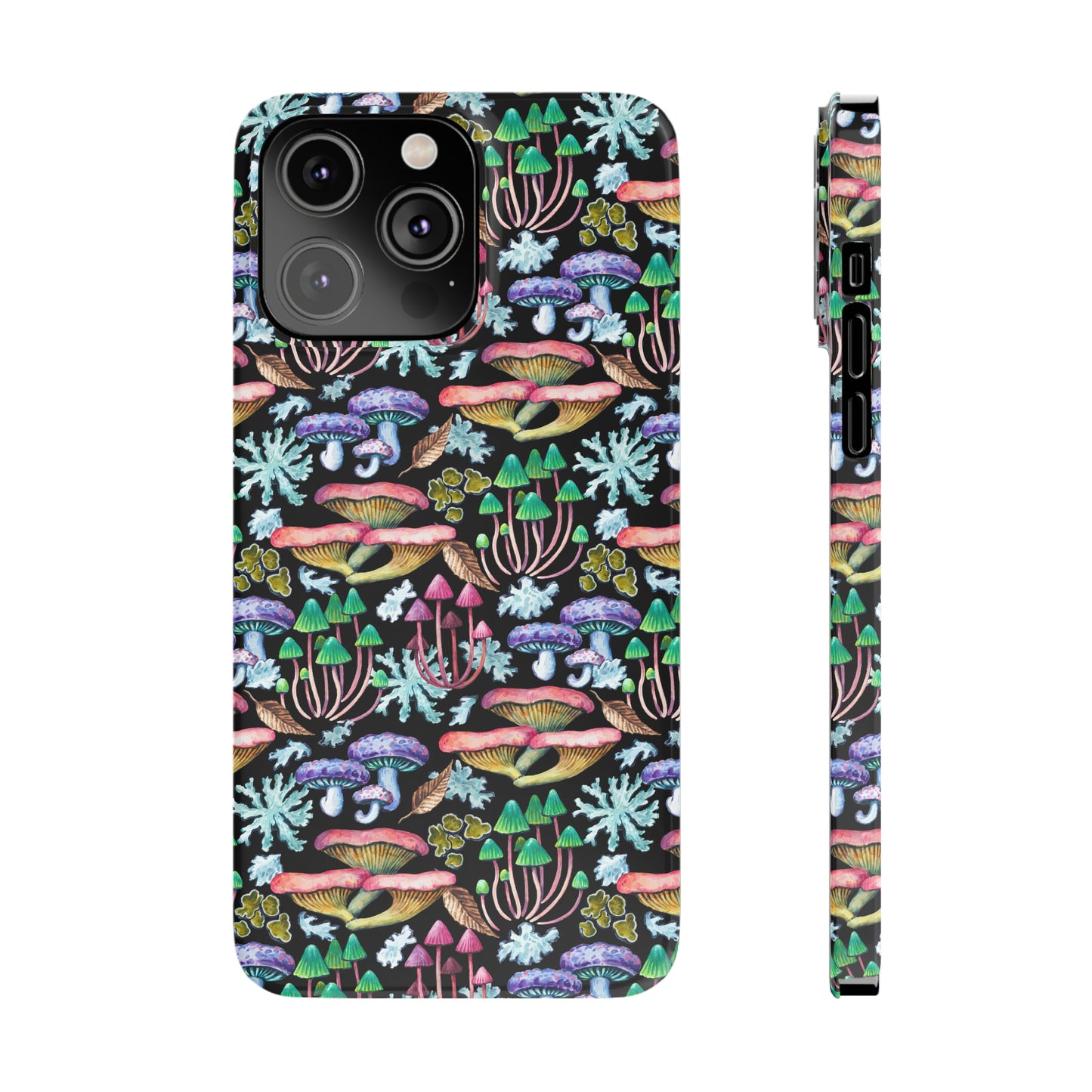 Mushroom Garden Design Iphone 15-12 Slim Phone Case