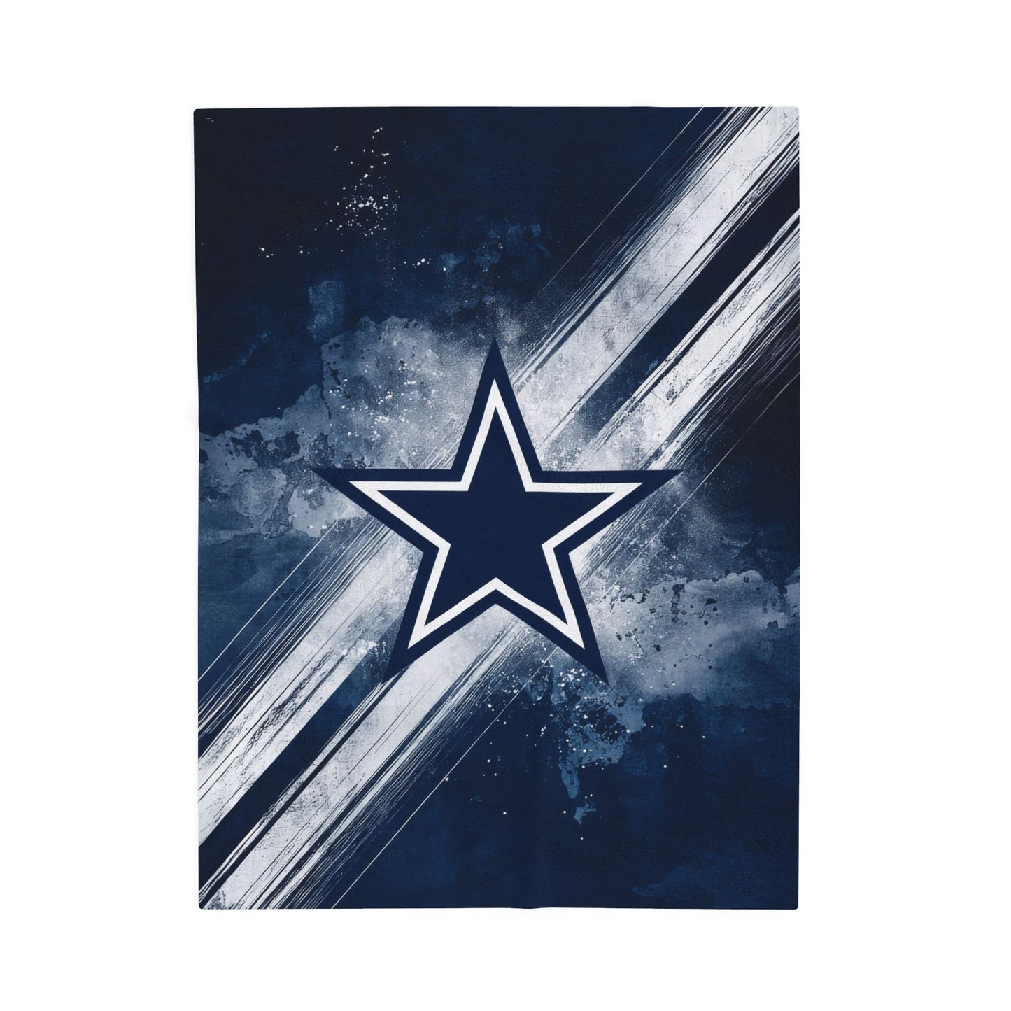 Texas Star Print Velveteen Plush Blanket 3 Sizes