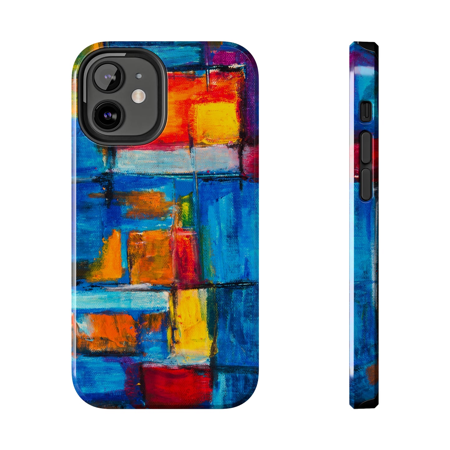 Rainbow Abstract Painting Iphone Tough Phone Case