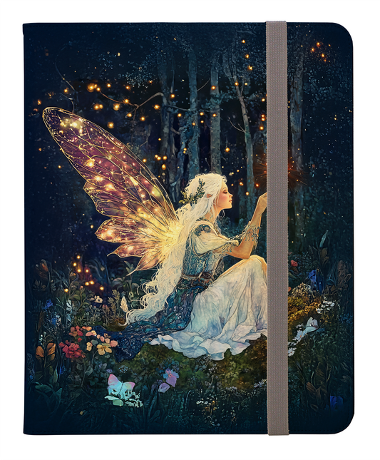 Ethereal Fairy with Glowing Wings Amidst Enchanted Forest Protective iPad Pro 11 & Pro 12.9 Protective Case and Pencil Holder