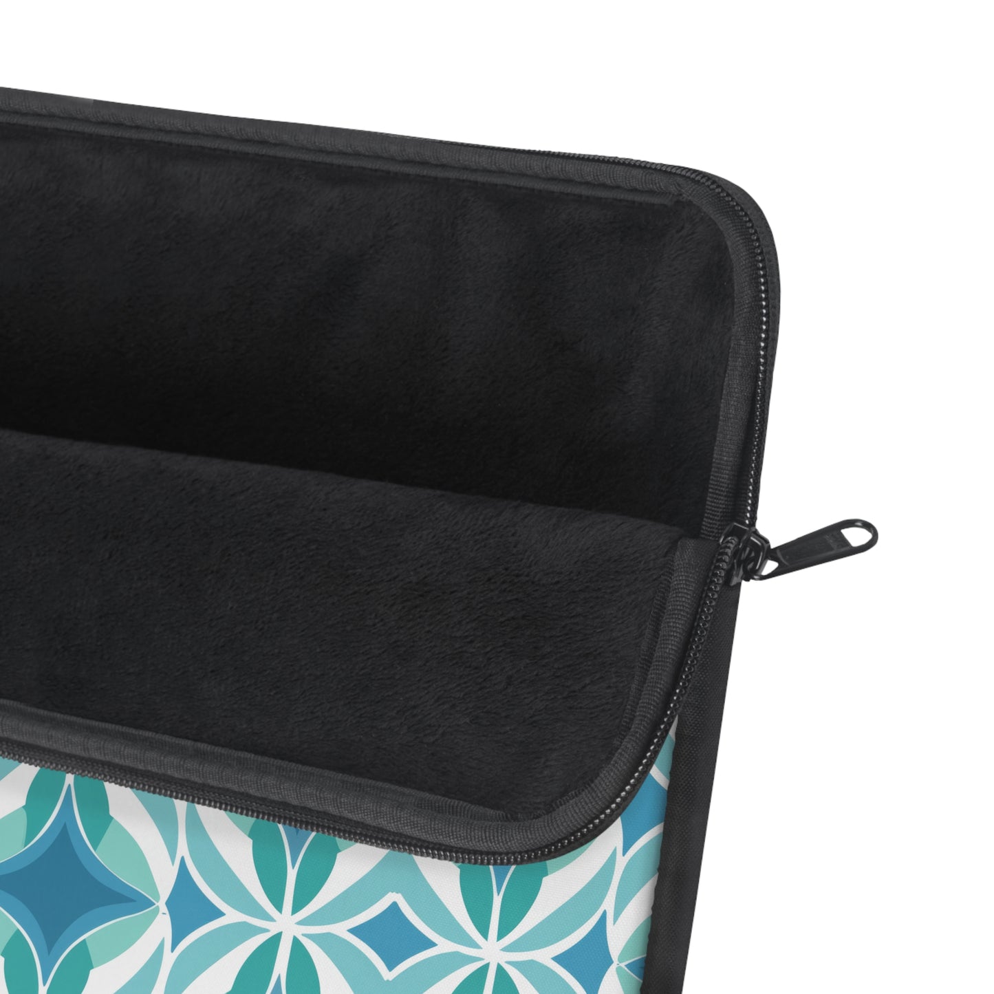 Retro Abstract Blue, Teal, and Aqua Pattern Laptop or Ipad Protective Sleeve 3 Sizes Available