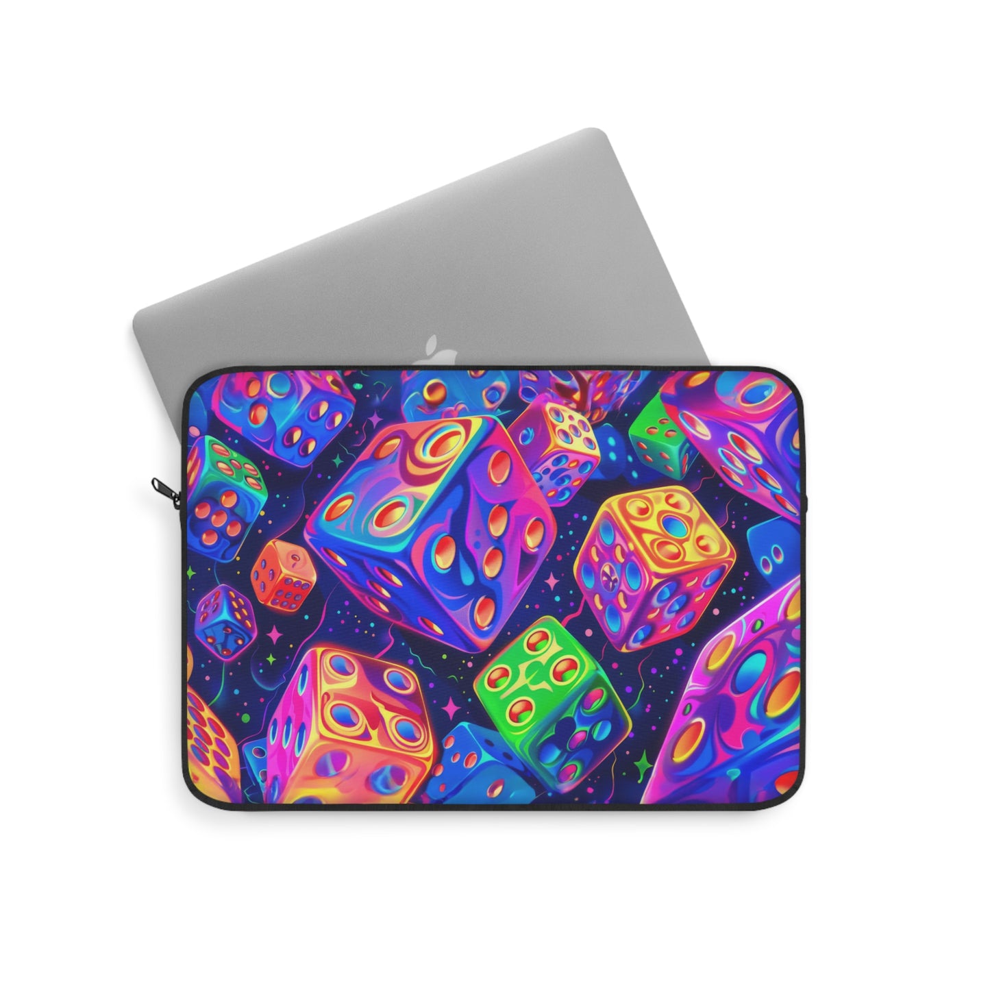 Neon Dice Dreamscape Art Laptop or Ipad Protective Sleeve 3 Sizes Available