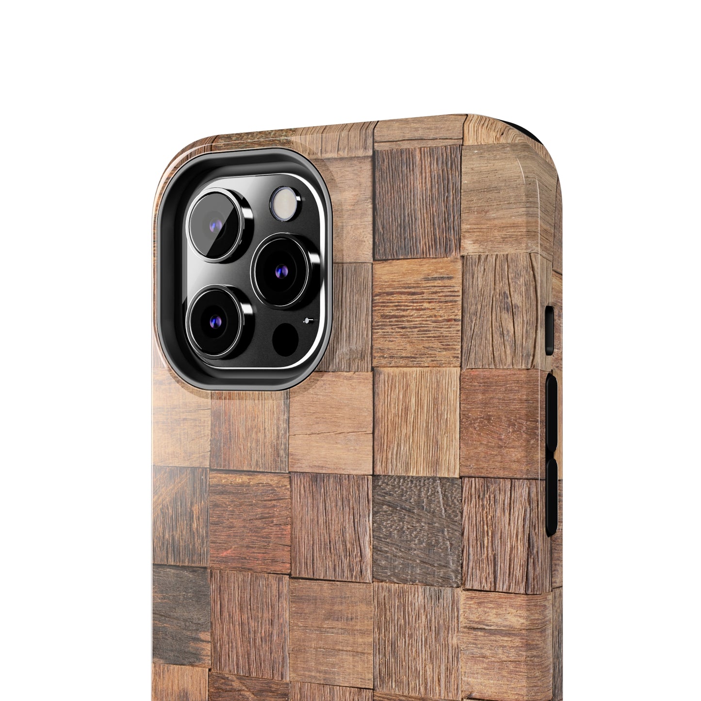 Organic Elegance Natural Woven Wood Design Design Iphone Tough Phone Case