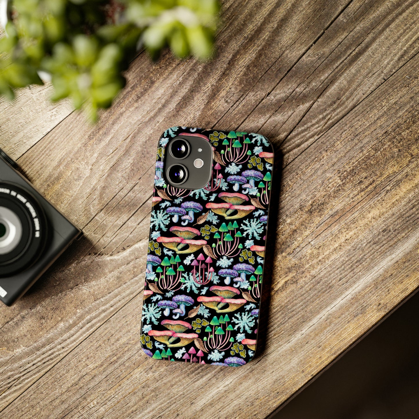 Mushroom Garden Design Iphone 15-12 Slim Phone Case