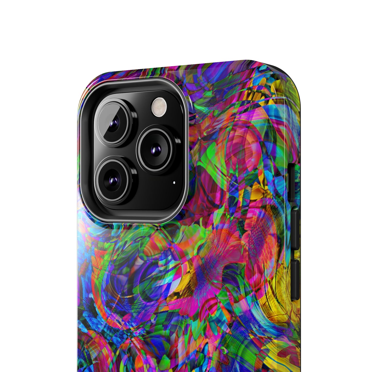 Rainbow Swirls Design Iphone Tough Phone Case