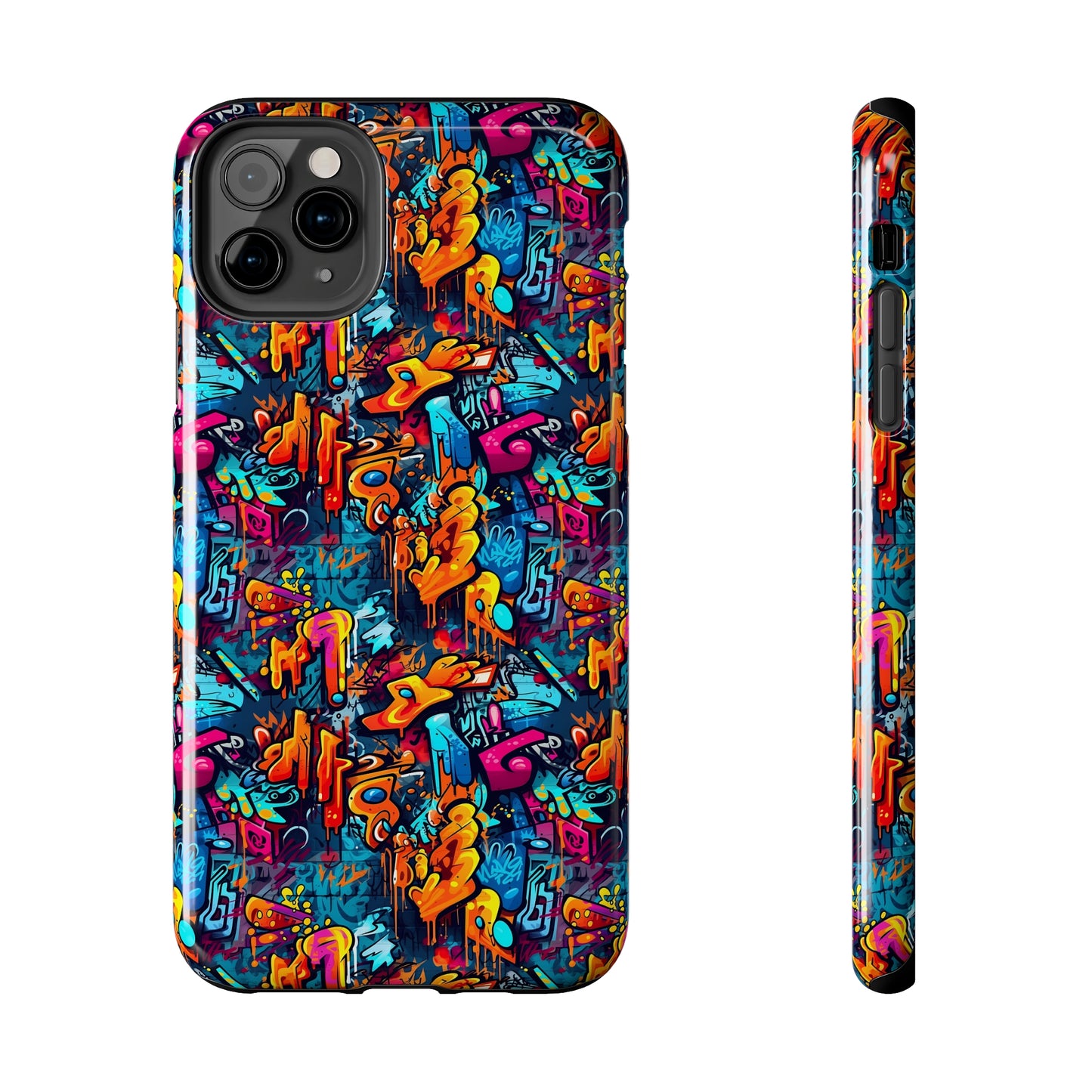 3D Abstract Graffiti Colorful Design Iphone Tough Phone Case