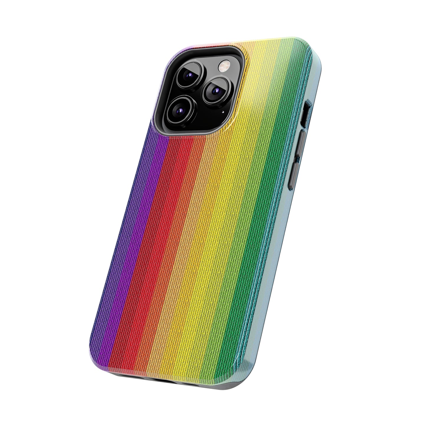 Rainbow Stripe Design Iphone Tough Phone Case