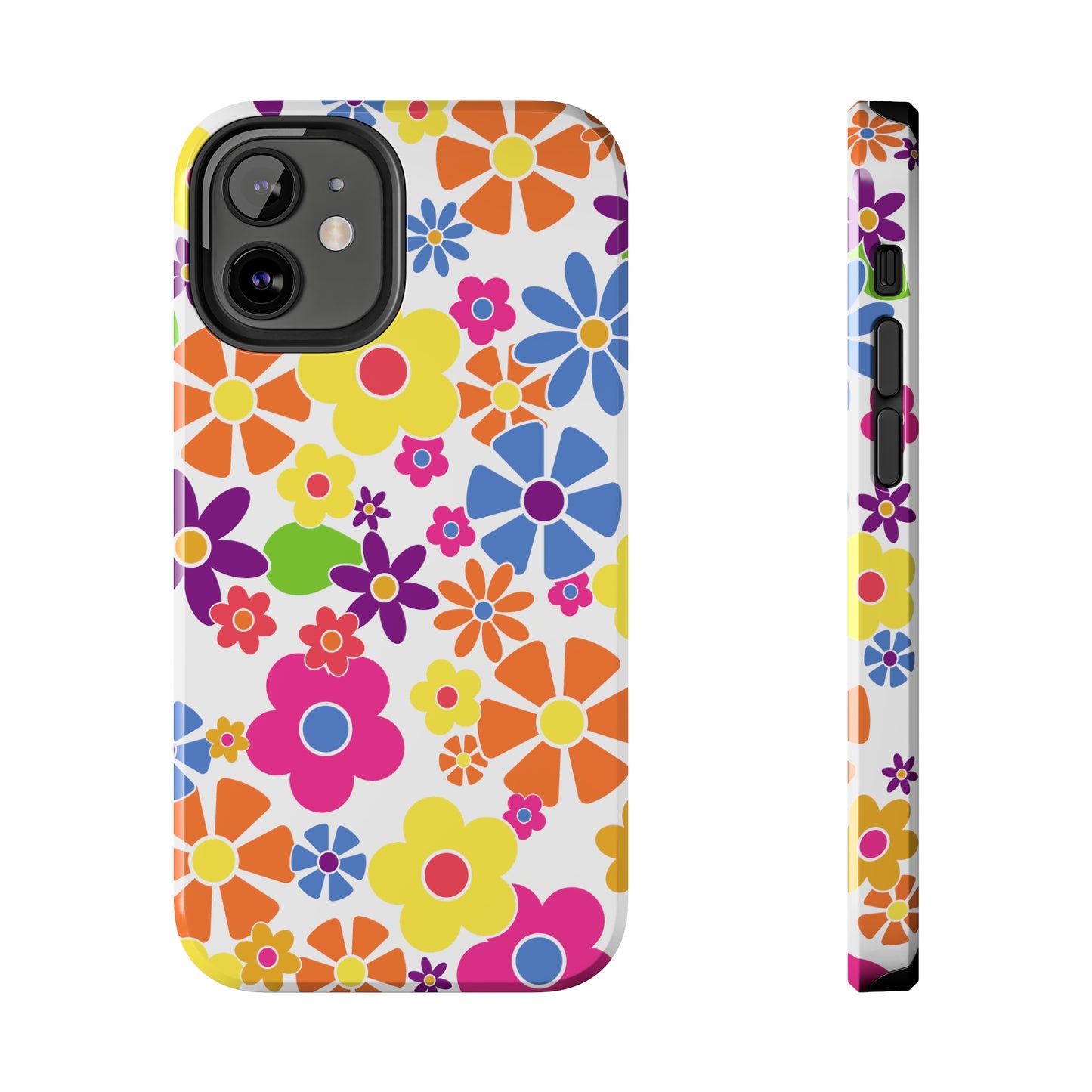 Flower Power Design Iphone Tough Phone Case