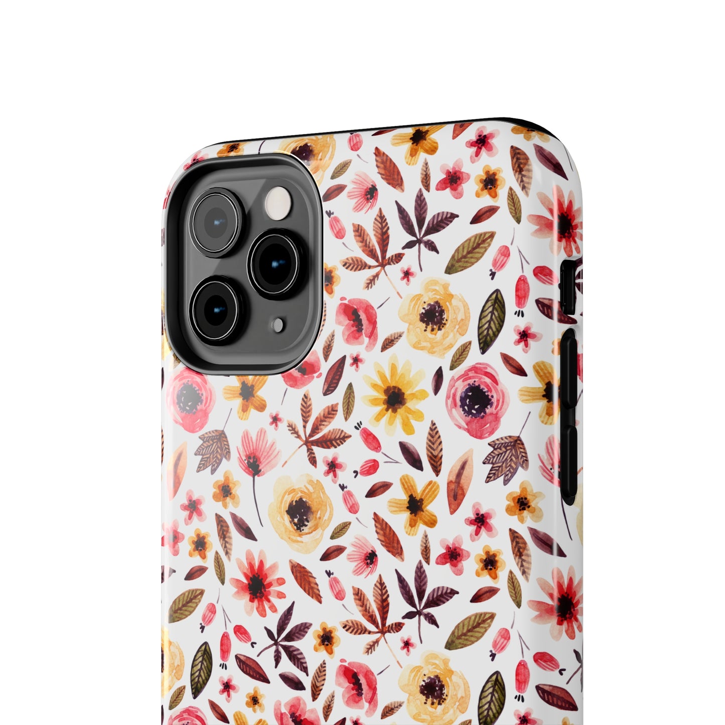 Pink & Yellow Spring Flowers Iphone Tough Phone Case