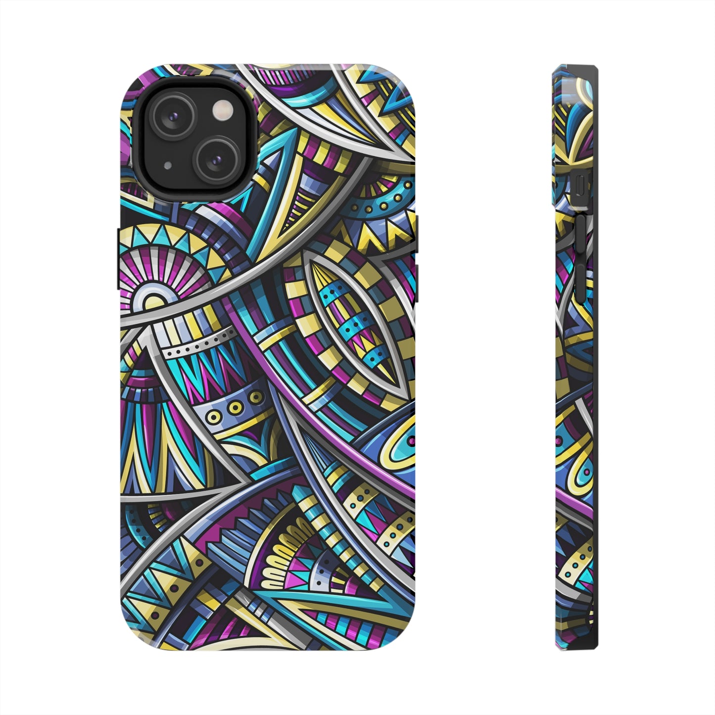 Tribal Colorful Abstract Design Iphone Tough Phone Case