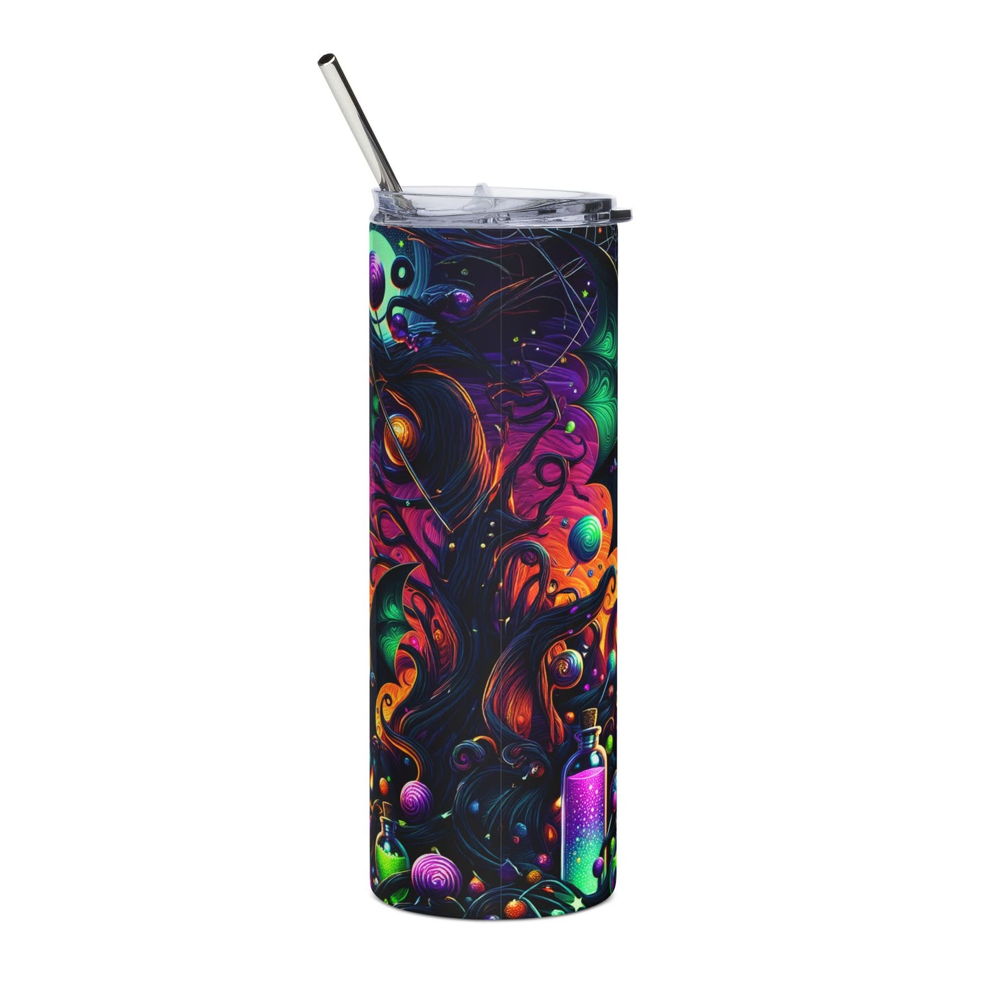 Spooky Season Halloween Bats Design 20 oz Skinny Tumbler