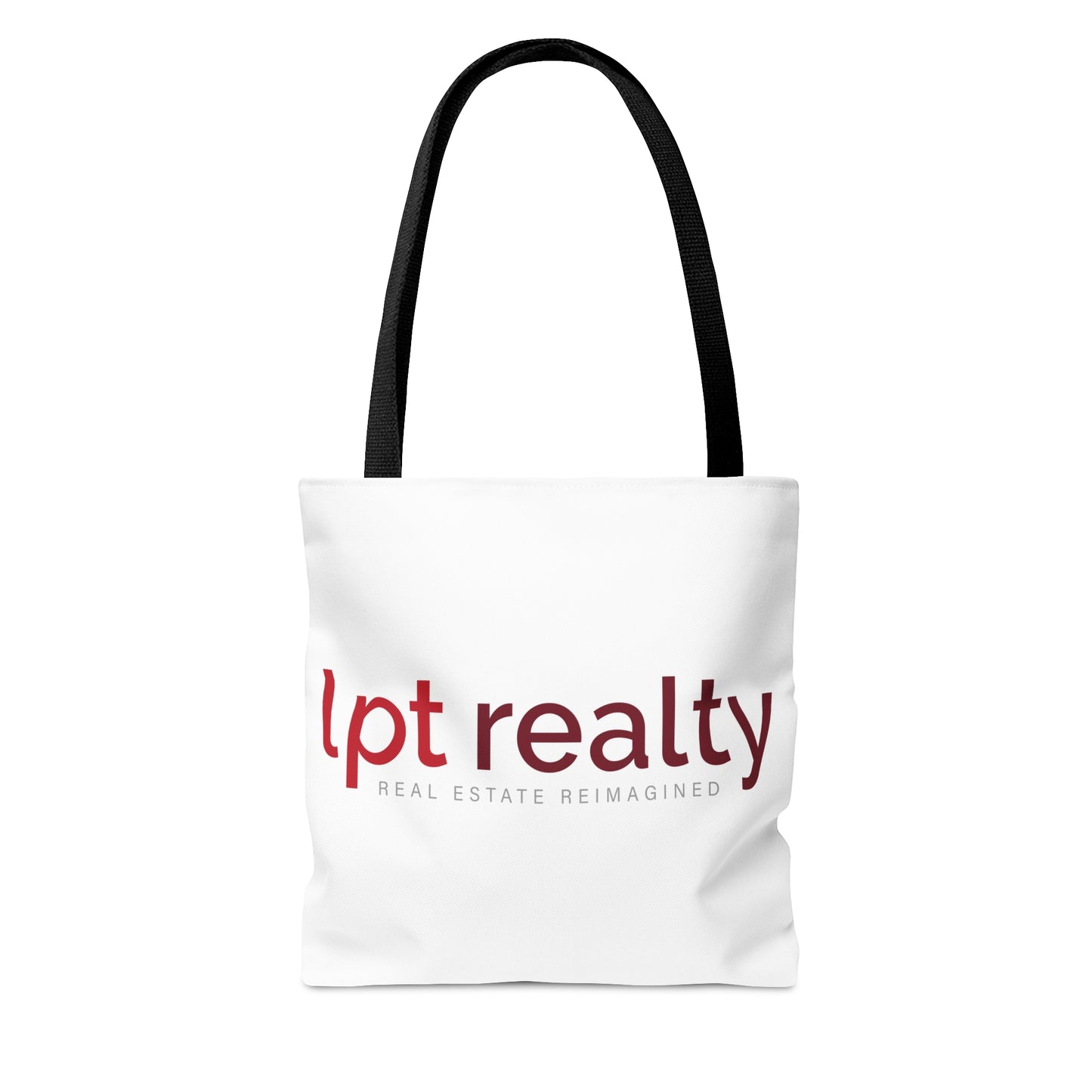 LPT Realty Logo's on Both Sides in Red - Canvas Tote 3 Sizes