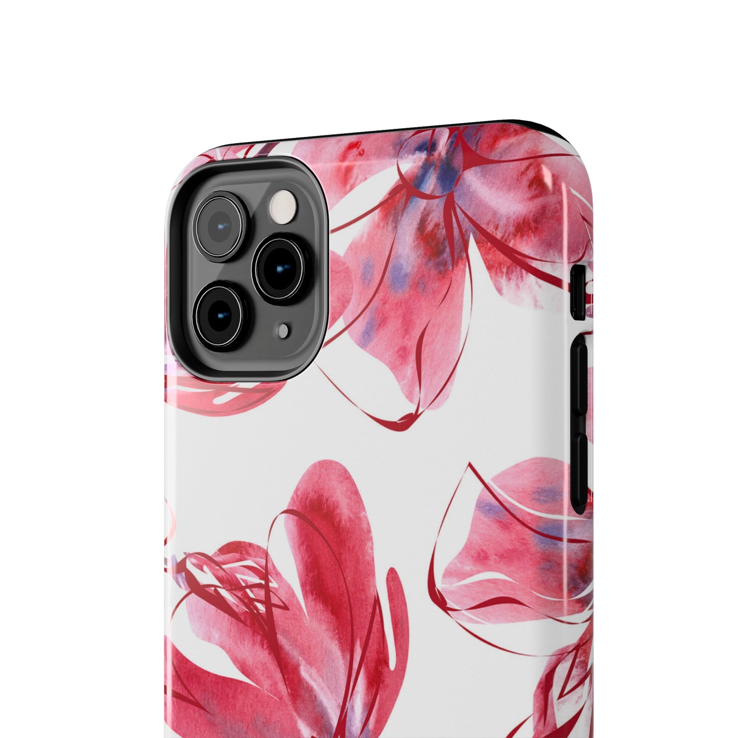 Large Pink Flower Iphone Tough Phone Case