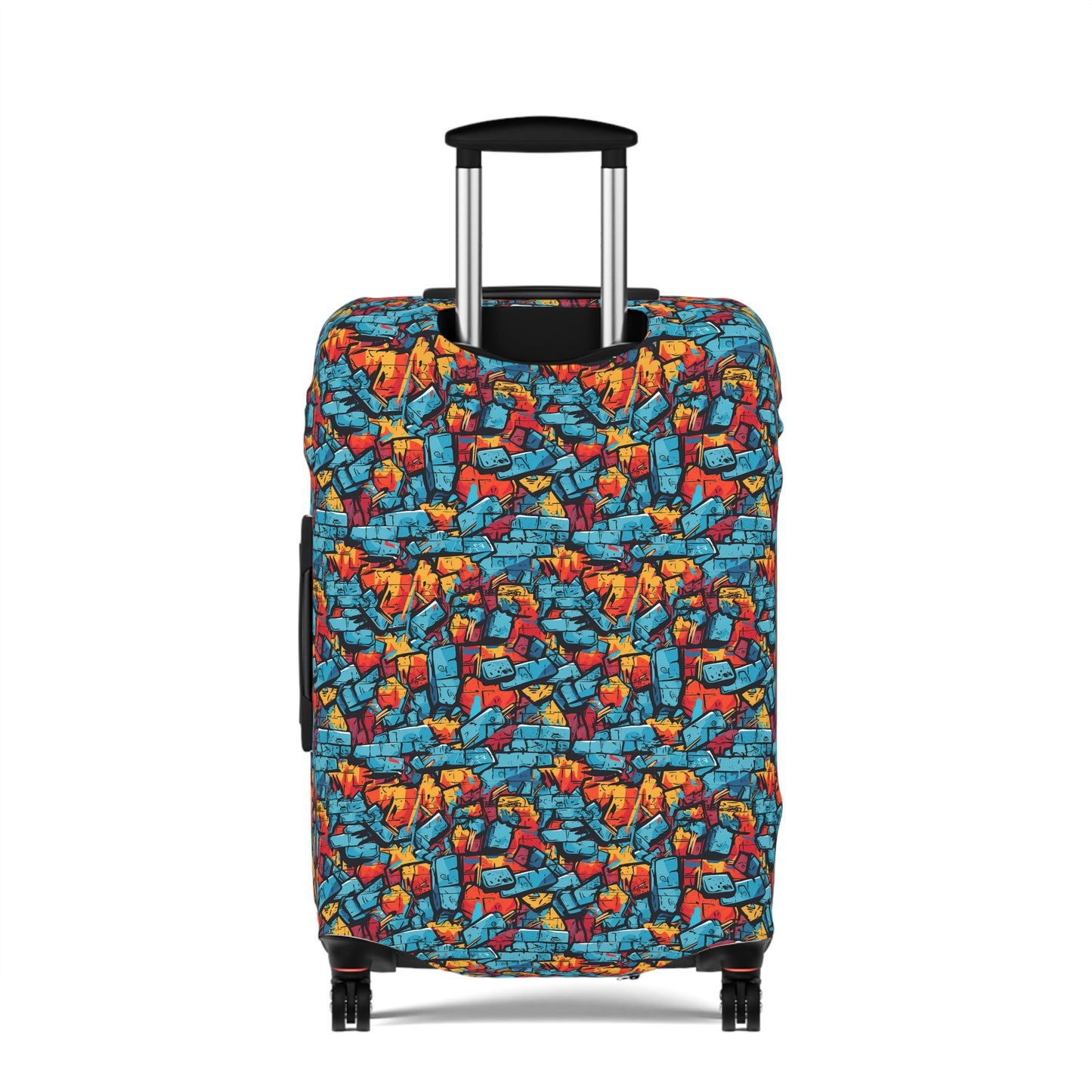 3D Brick Wall Graffiti Design  - Luggage Protector and Cover 3 Sizes