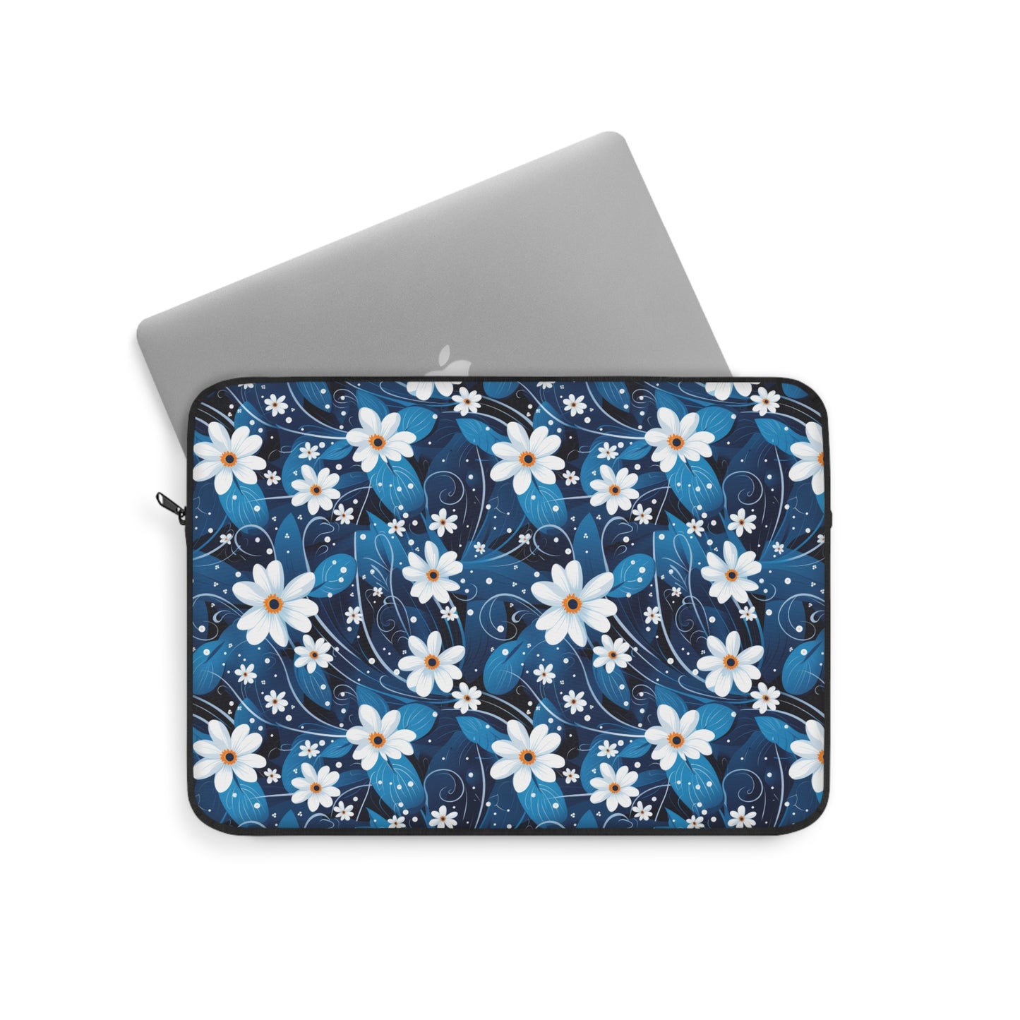 Nighttime Daisies in the Moon's Gentle Glow Laptop or Ipad Protective Sleeve 3 Sizes Available