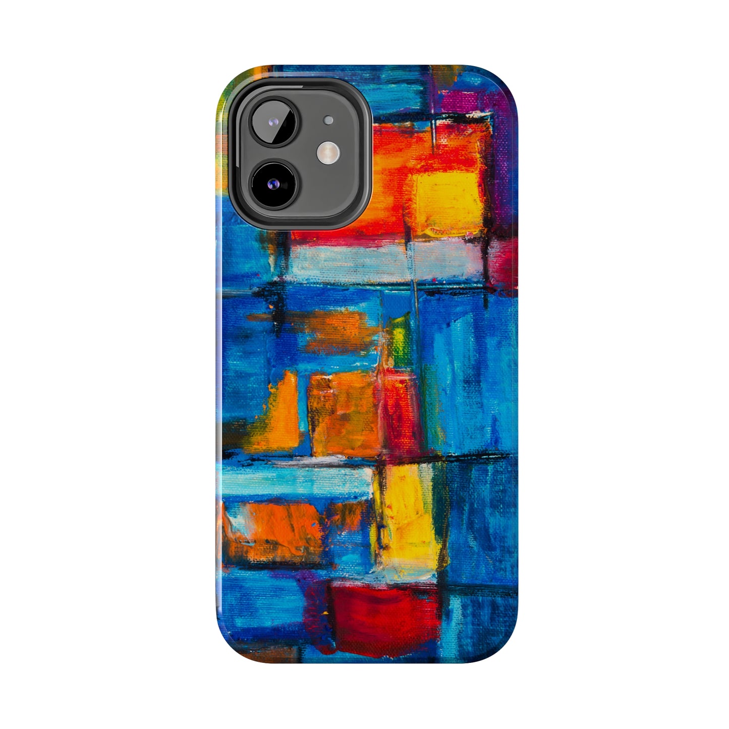 Rainbow Abstract Painting Iphone Tough Phone Case