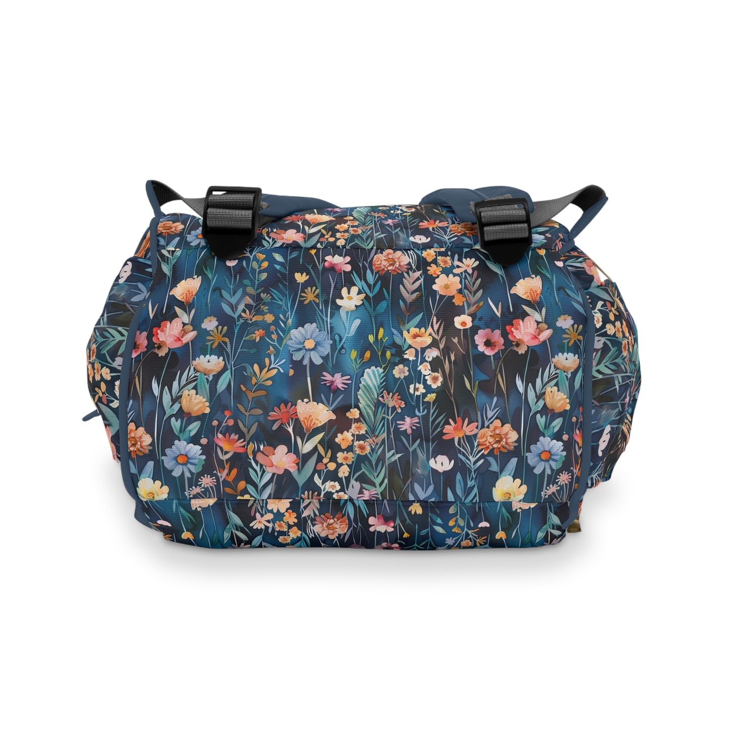 Whispers of Dusk: Delicate Flowers in a Twilight Meadow Multifunctional Diaper Backpack