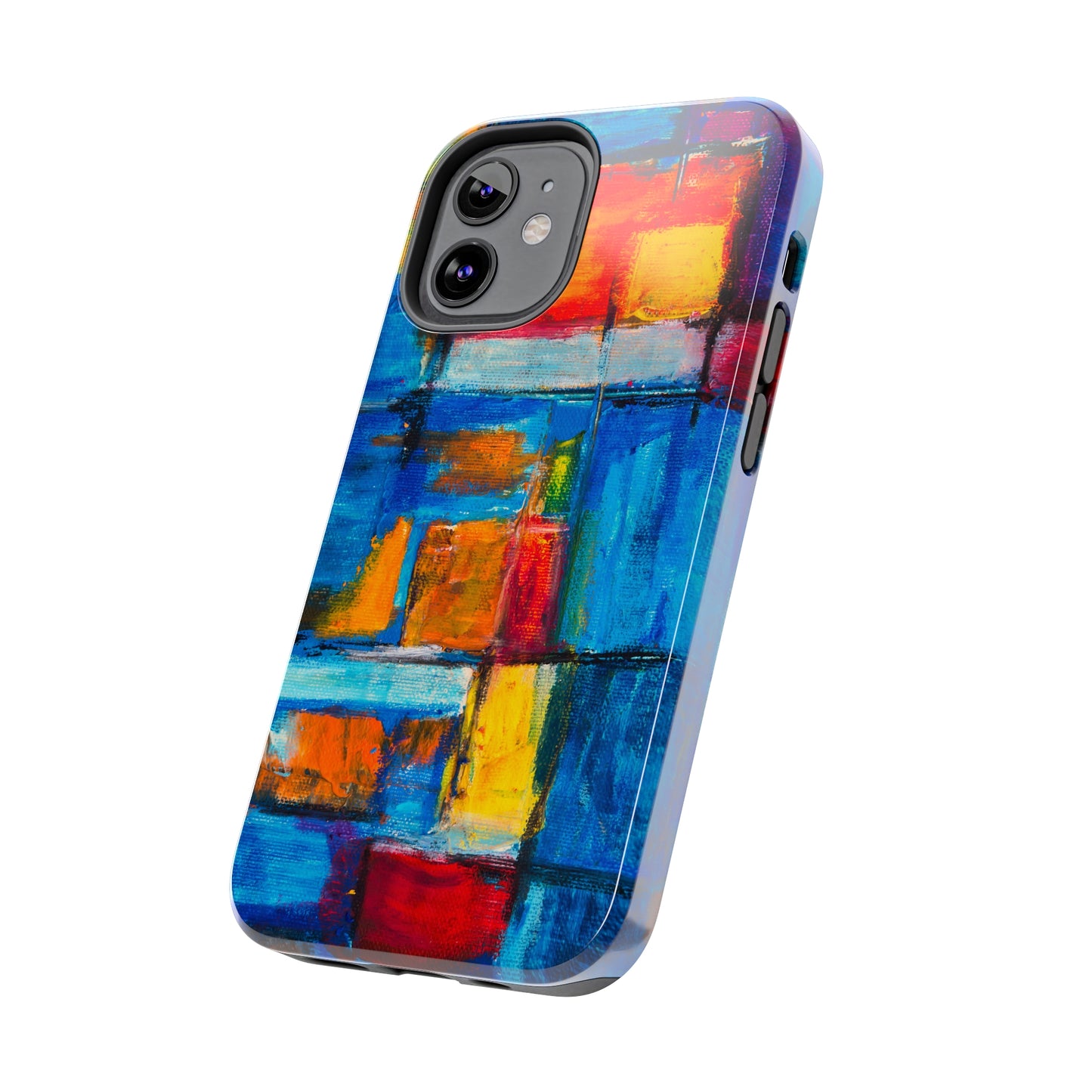 Rainbow Abstract Painting Iphone Tough Phone Case