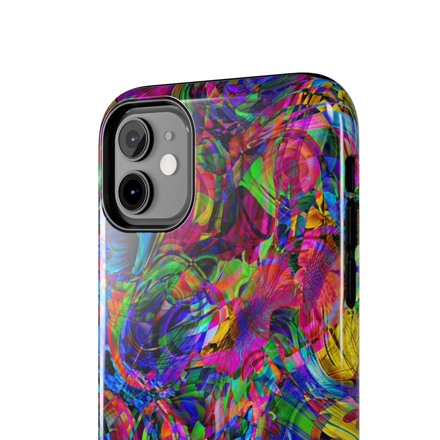 Rainbow Swirls Design Iphone Tough Phone Case