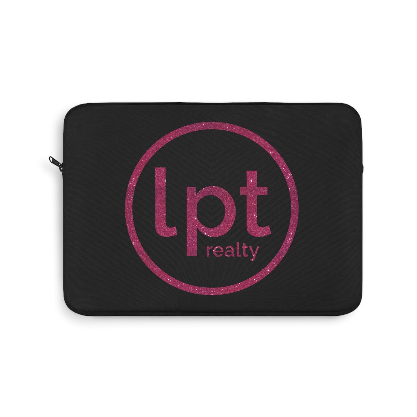 LPT Realty Logo in Pink Sparkle Laptop or Ipad Protective Sleeve 3 Sizes