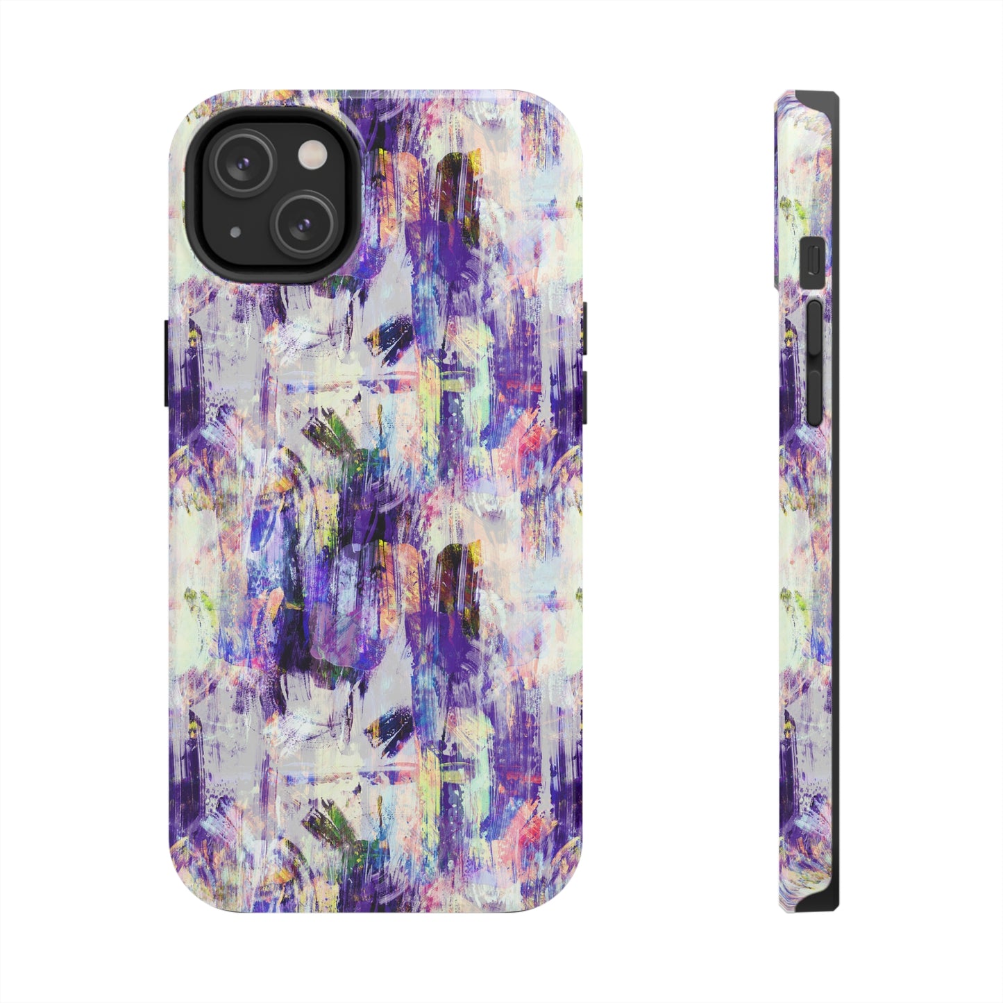 Purple Spring Painted Abstract Iphone Tough Phone Case