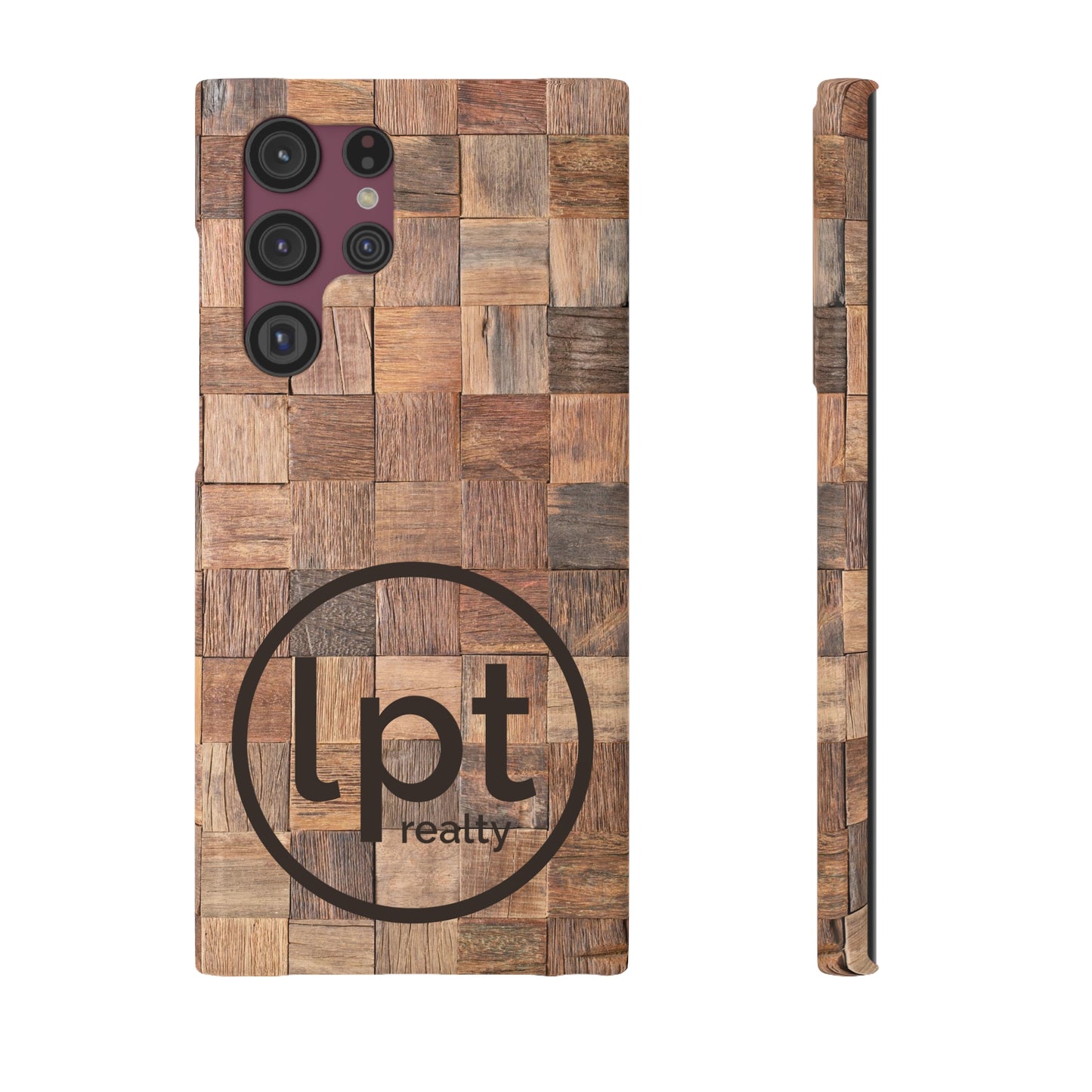 LPT Realty Logo -  Organic Elegance Natural Woven Wood Design Design Samsung Slim Cases