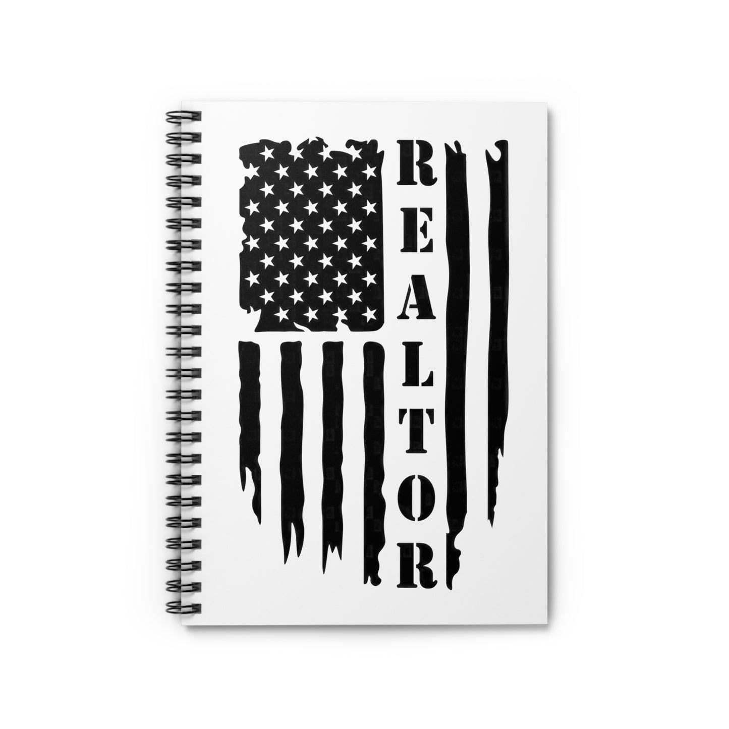 American Flag & Realtor - Spiral Notebook Ruled Line 6"x8"