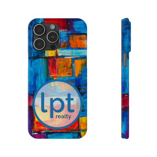 LPT Realty Logo -  Rainbow Abstract Painting Iphone 15-12 Slim Phone Case