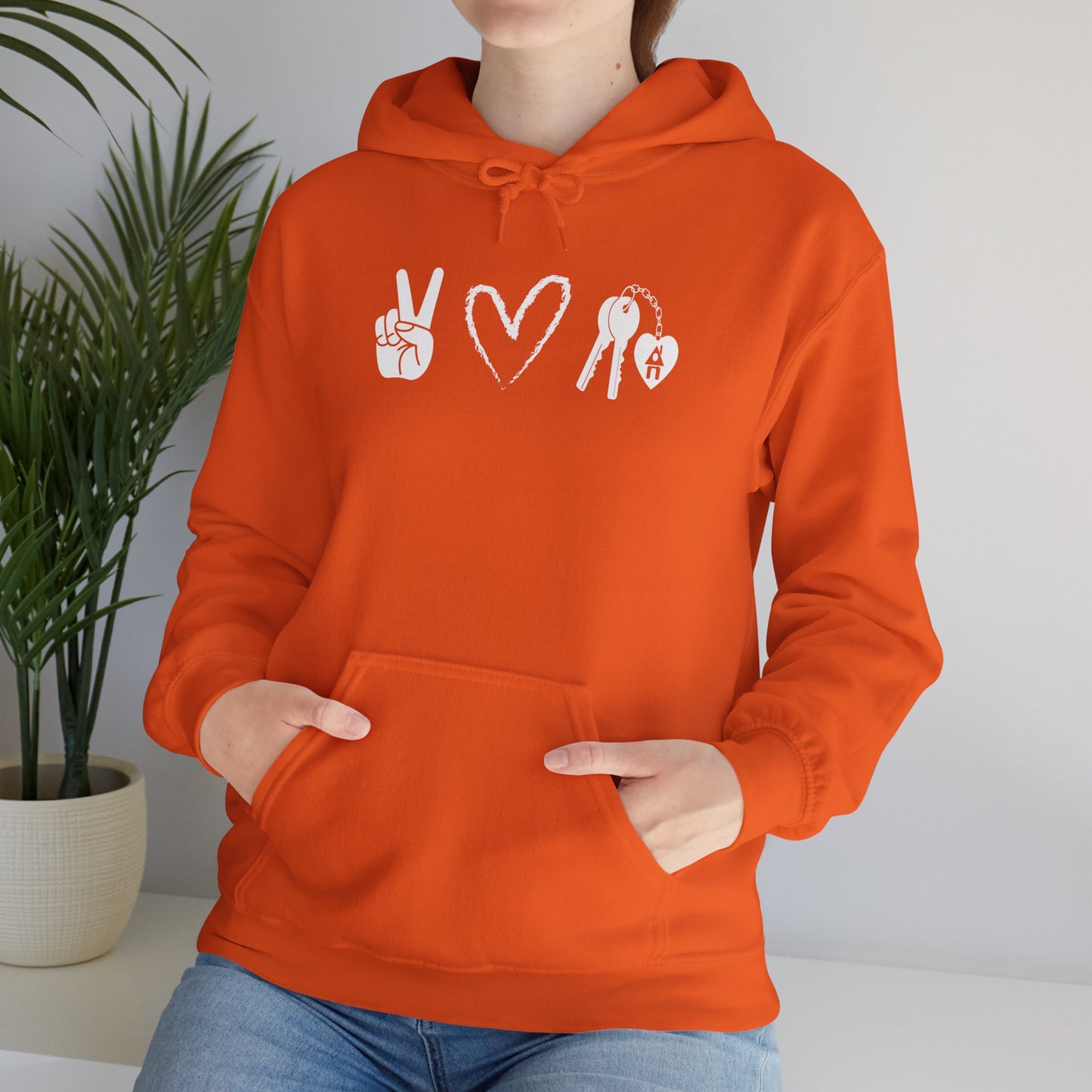 Peace, Love and Real Estate - Hooded Sweatshirt Unisex S-5XL