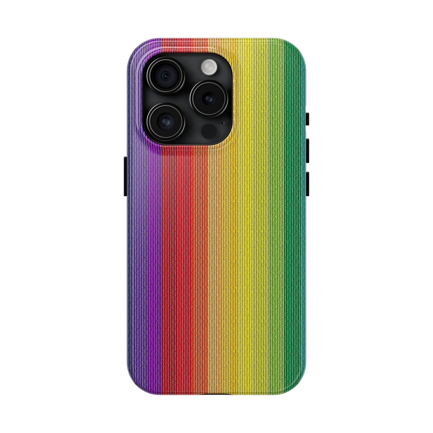 Rainbow Stripe Design Iphone Tough Phone Case