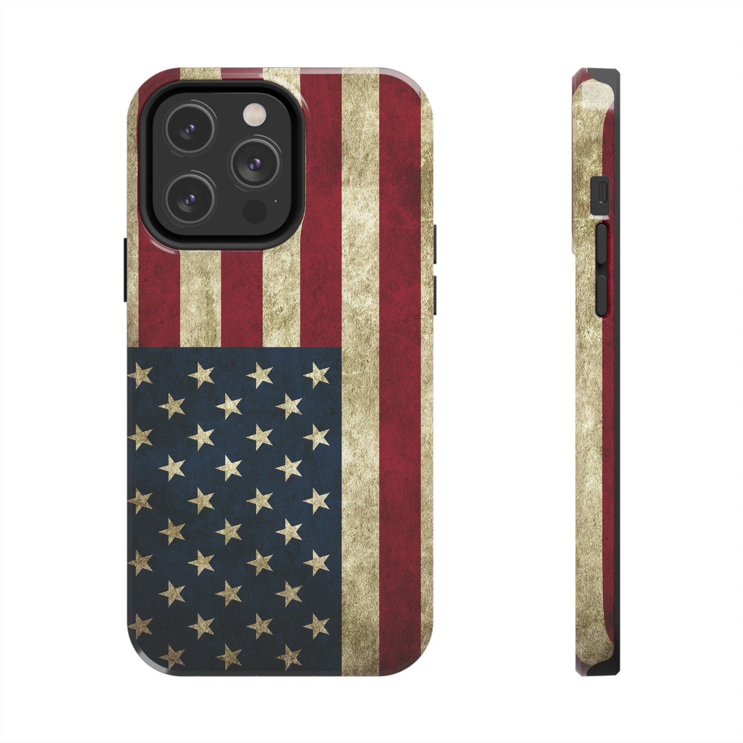 Rugged American Flag Iphone Tough Phone Case