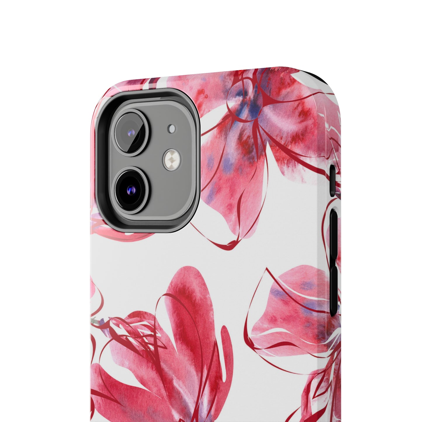 Large Pink Flower Iphone Tough Phone Case