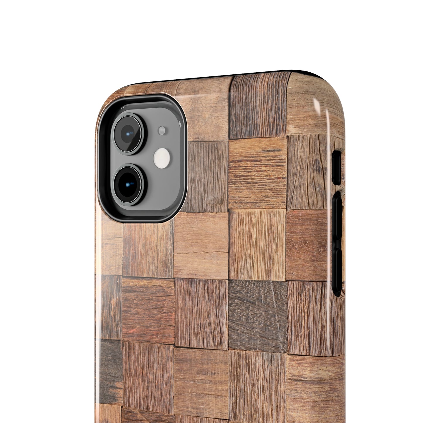 Organic Elegance Natural Woven Wood Design Design Iphone Tough Phone Case