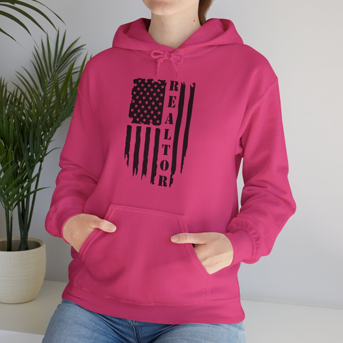 American Flag & Realtor - Hooded Sweatshirt S-5XL