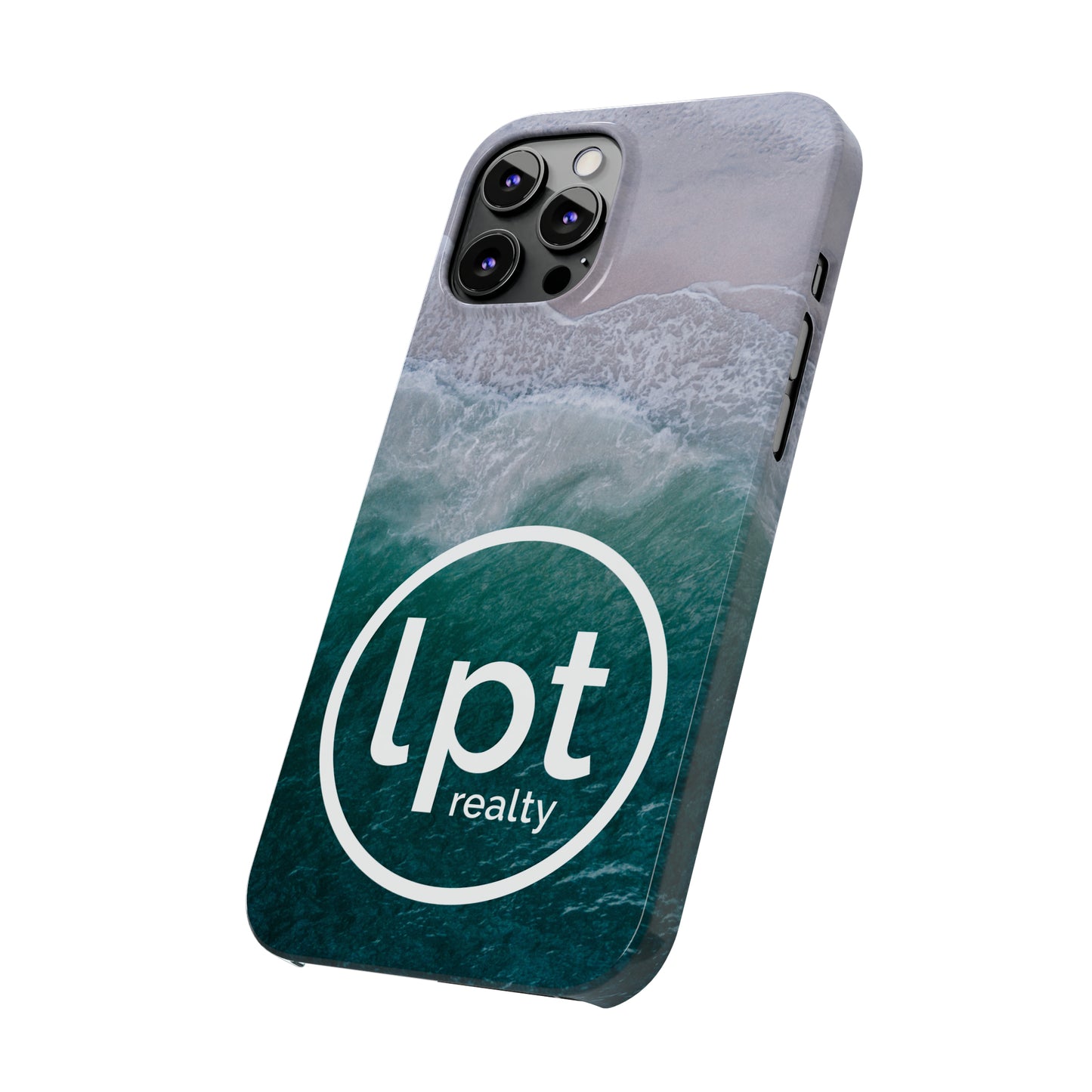 LPT Realty Logo -  Coastal Serenity: Beach and Ocean Bliss Iphone 15-12 Slim Phone Case