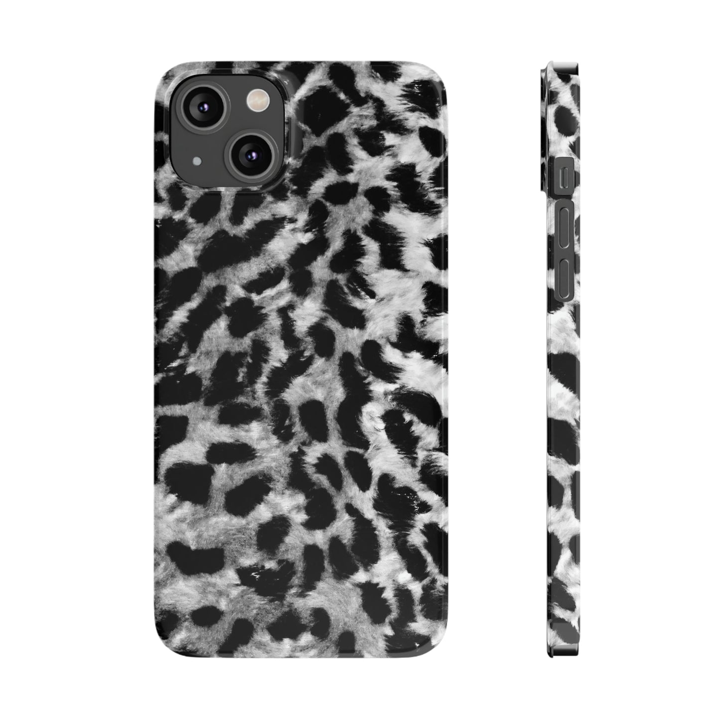 Leopard Fur Print Iphone 15-12 Slim Phone Case