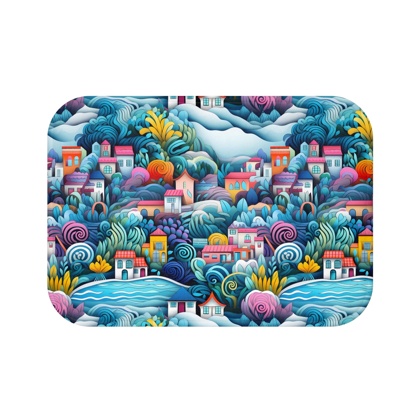 Coastal Charm Houses Inspired by South Carolina's Seaside - Bathroom Non-Slip Mat 2 Sizes