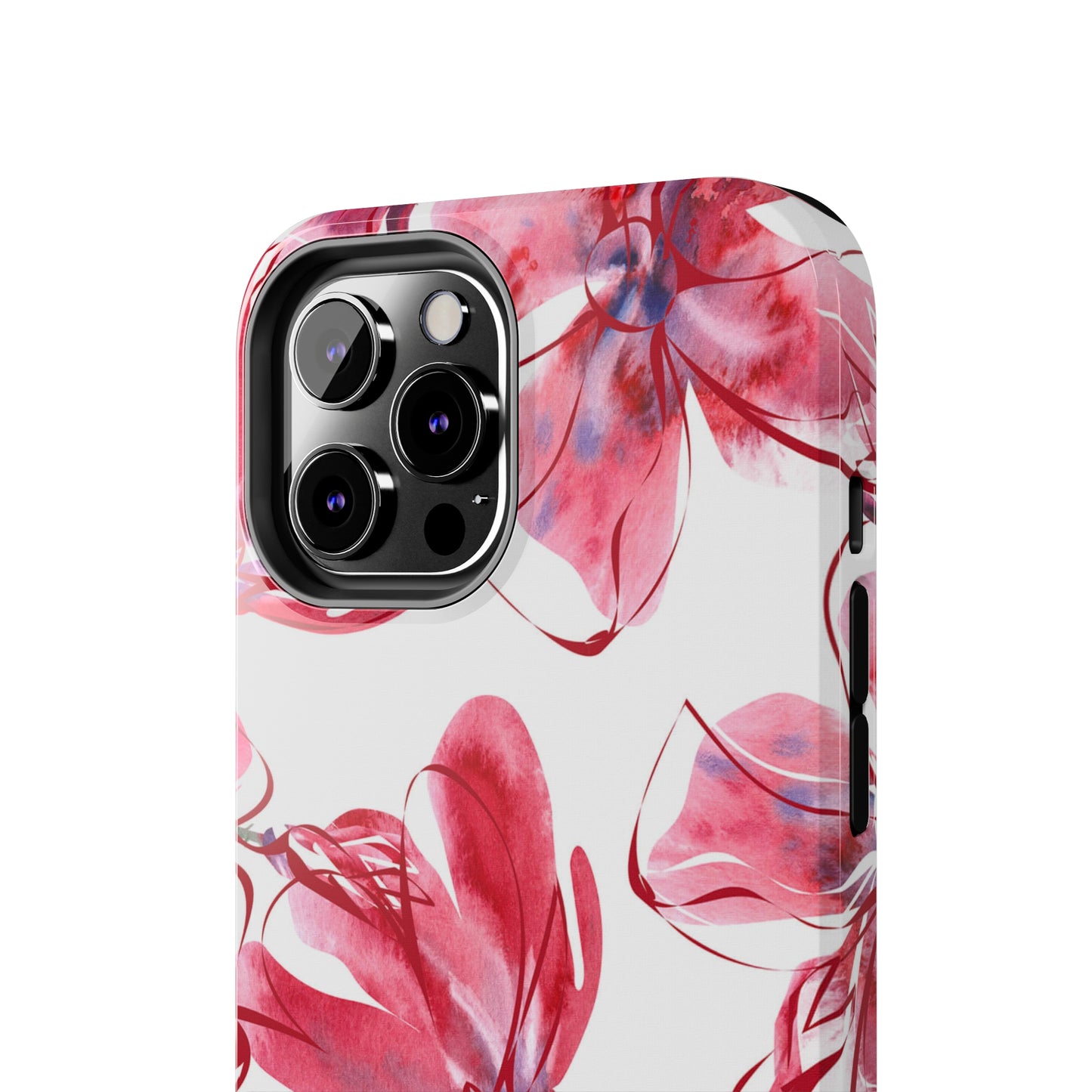 Large Pink Flower Iphone Tough Phone Case