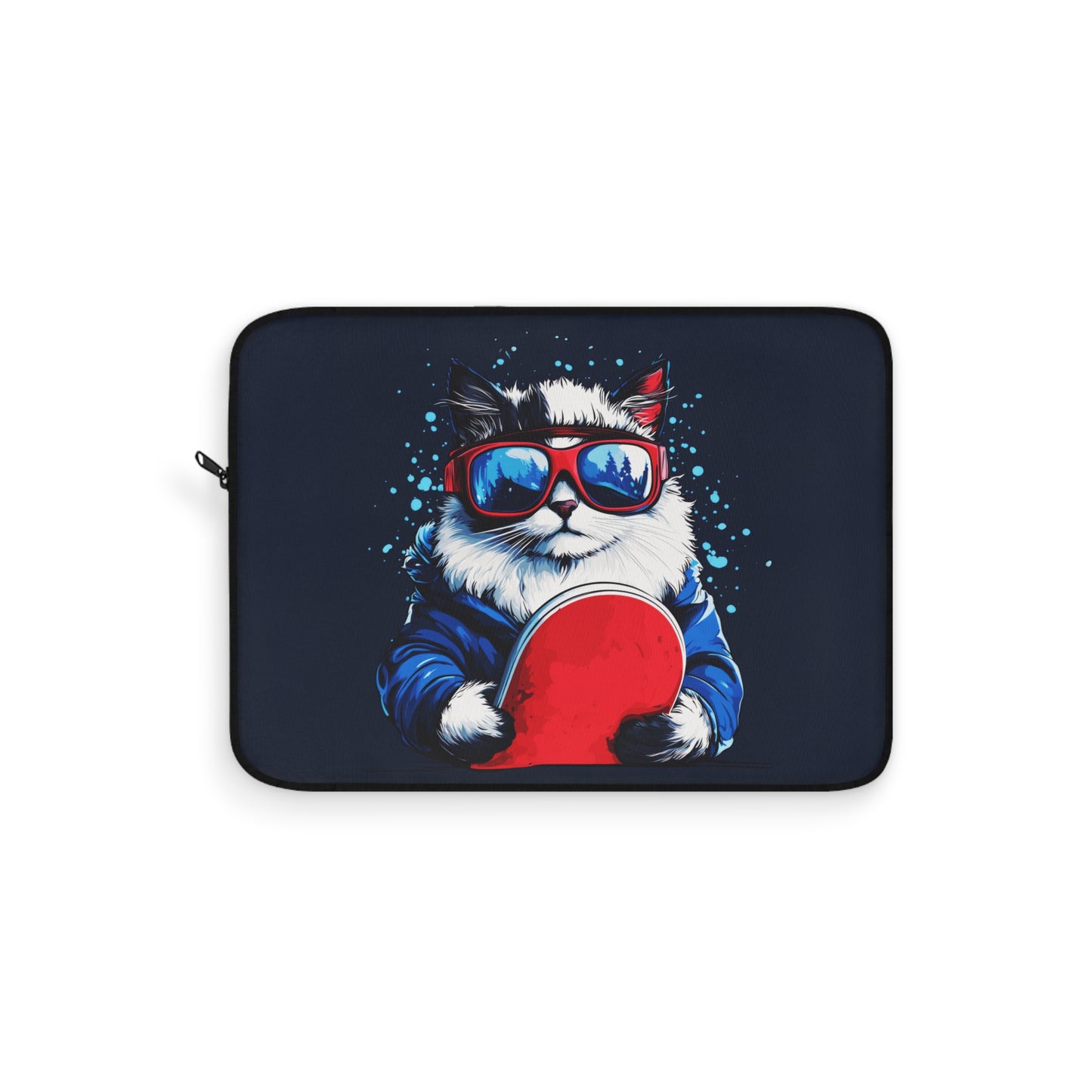 Snowboarding Ragdoll Cat Chill Vibes Only Laptop or Ipad Protective Sleeve 3 Sizes Available