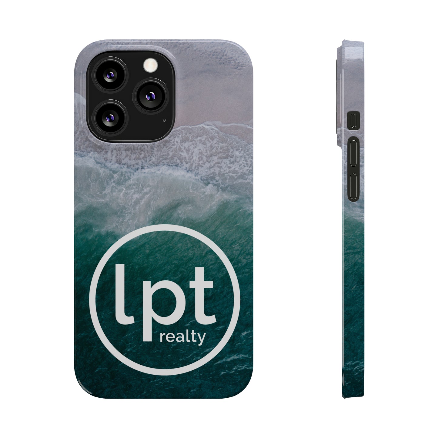 LPT Realty Logo -  Coastal Serenity: Beach and Ocean Bliss Iphone 15-12 Slim Phone Case