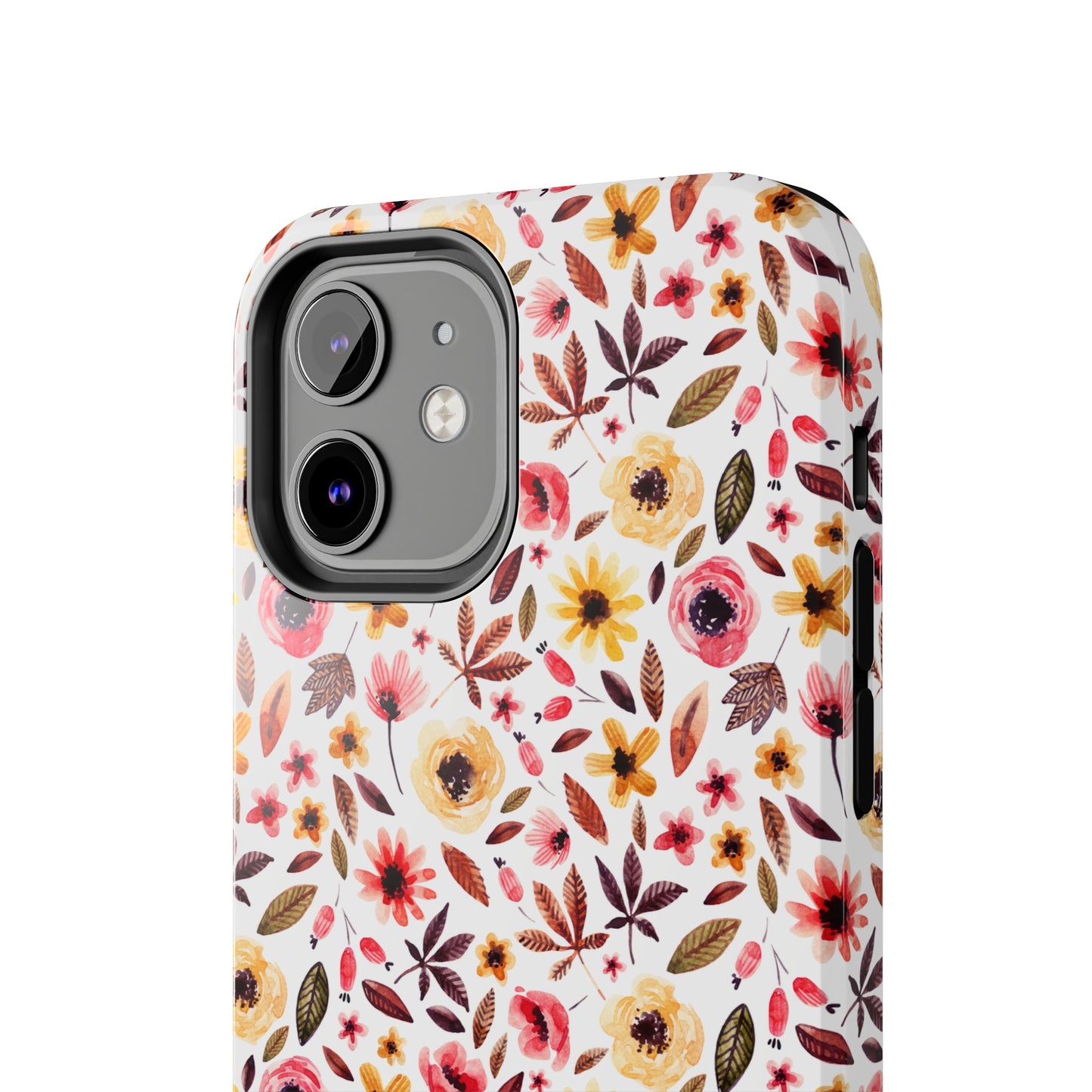 Pink & Yellow Spring Flowers Iphone Tough Phone Case