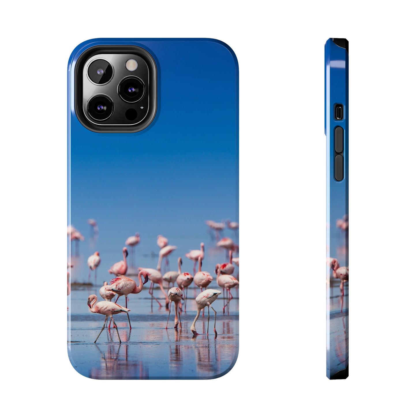 Flamingos on the Beach Iphone Tough Phone Case