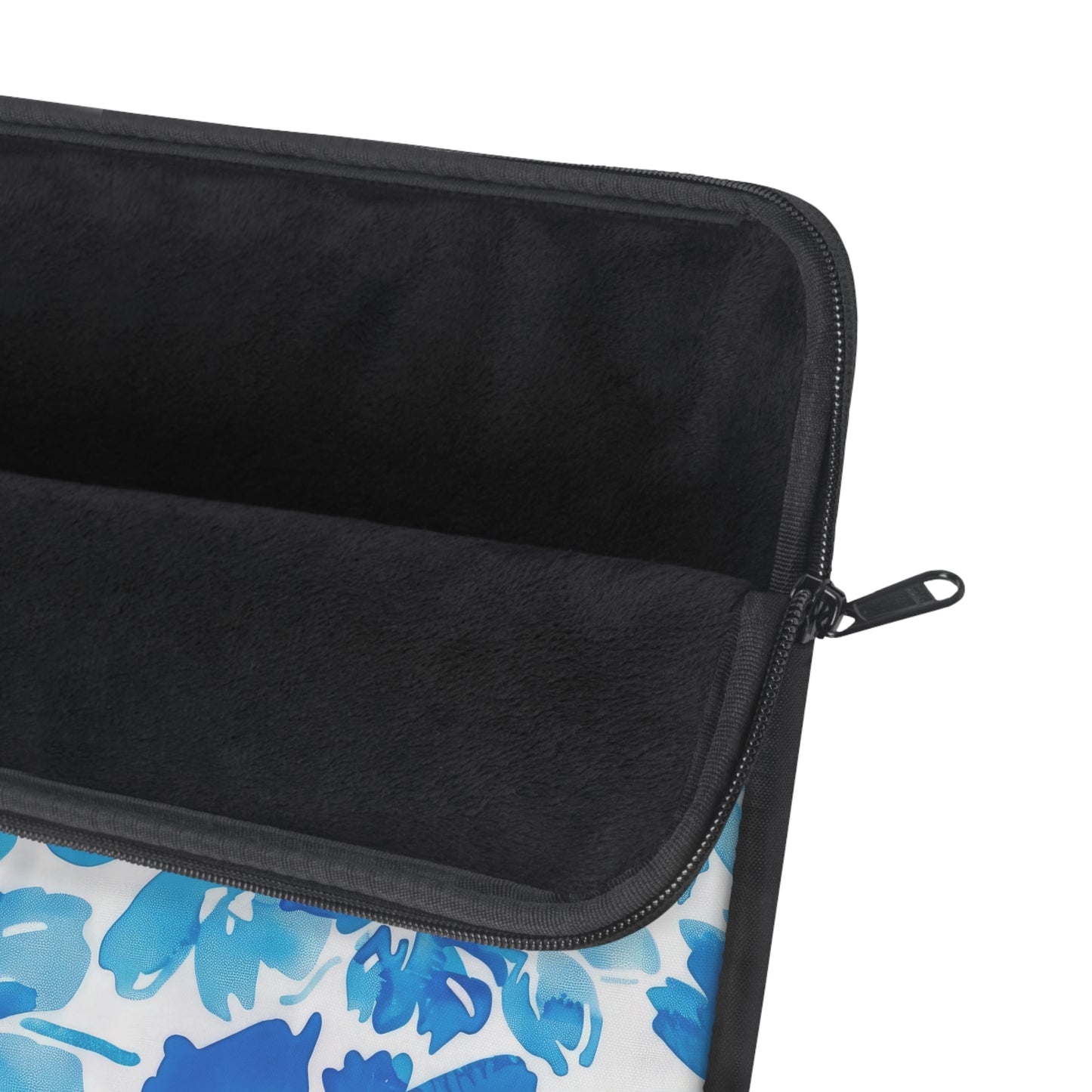 Tranquil Tropics: Soft Blue Tropical Flowers Laptop or Ipad Protective Sleeve 3 Sizes Available