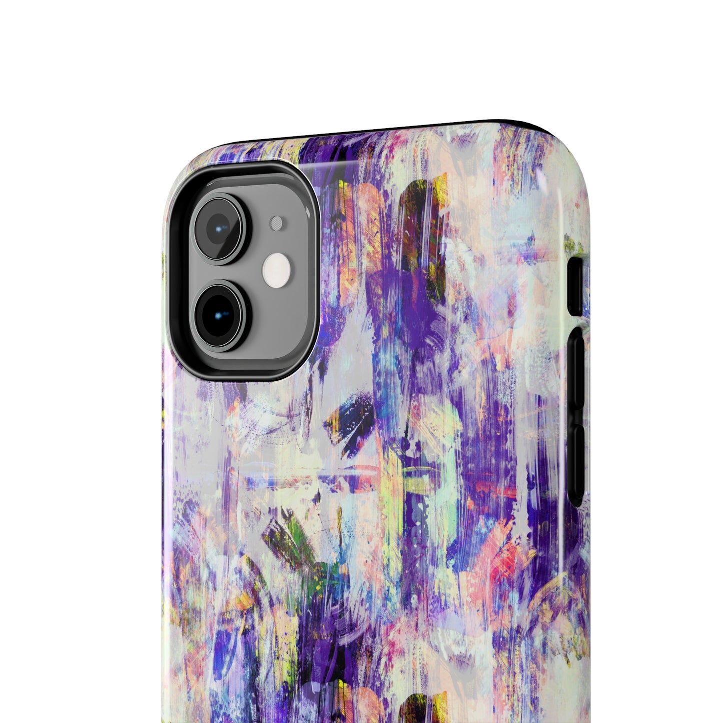 Purple Spring Painted Abstract Iphone Tough Phone Case