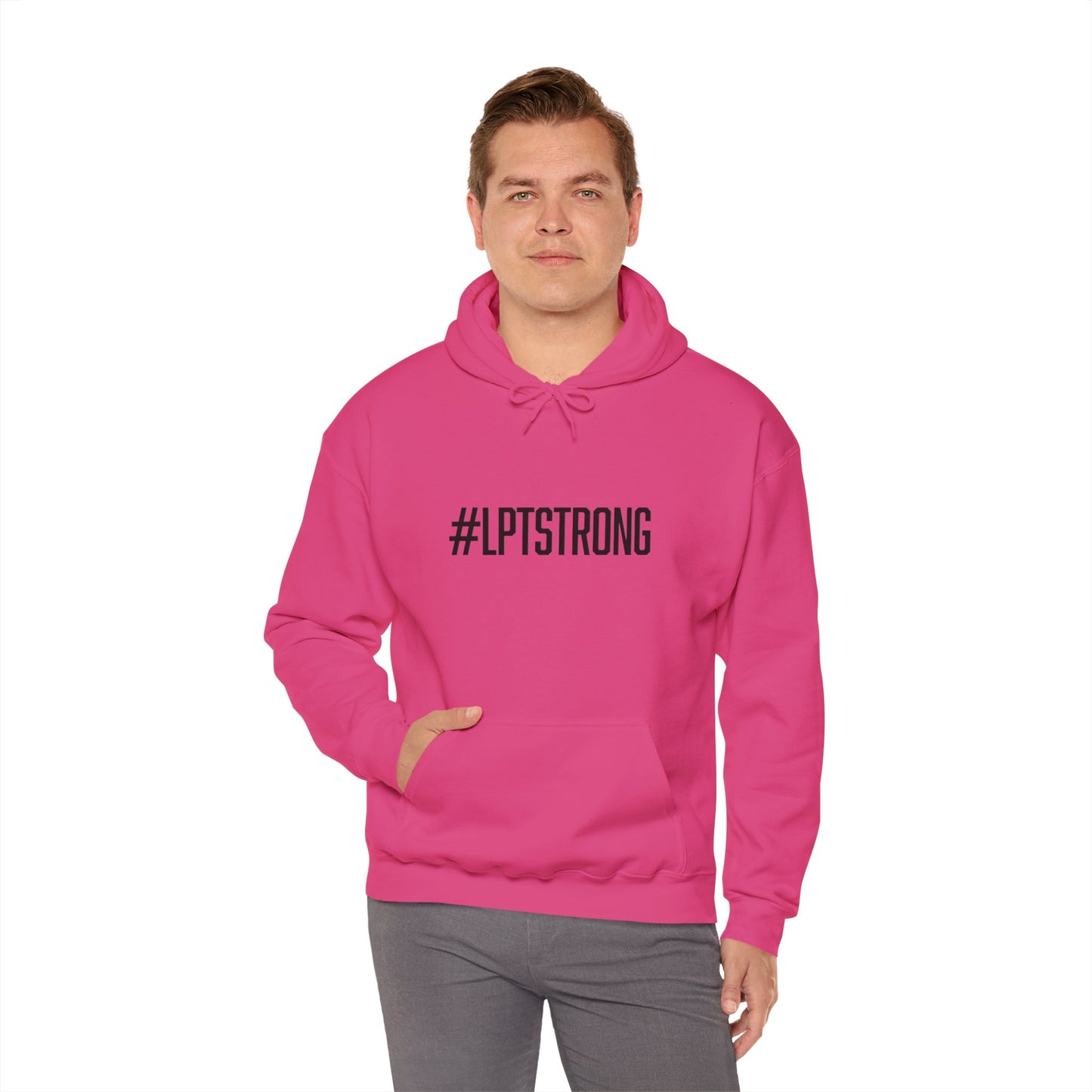 #LPTSTRONG Black Lettering - Hooded Sweatshirt S-5XL