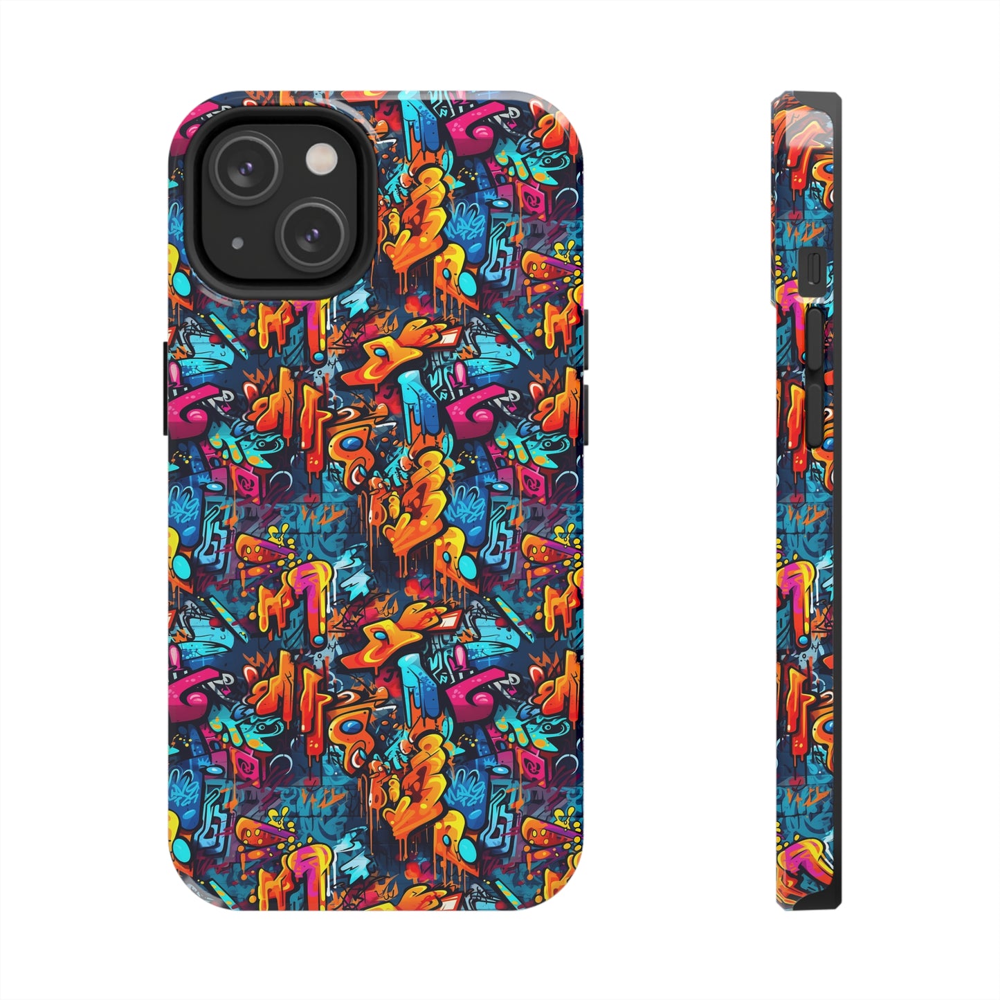 3D Abstract Graffiti Colorful Design Iphone Tough Phone Case