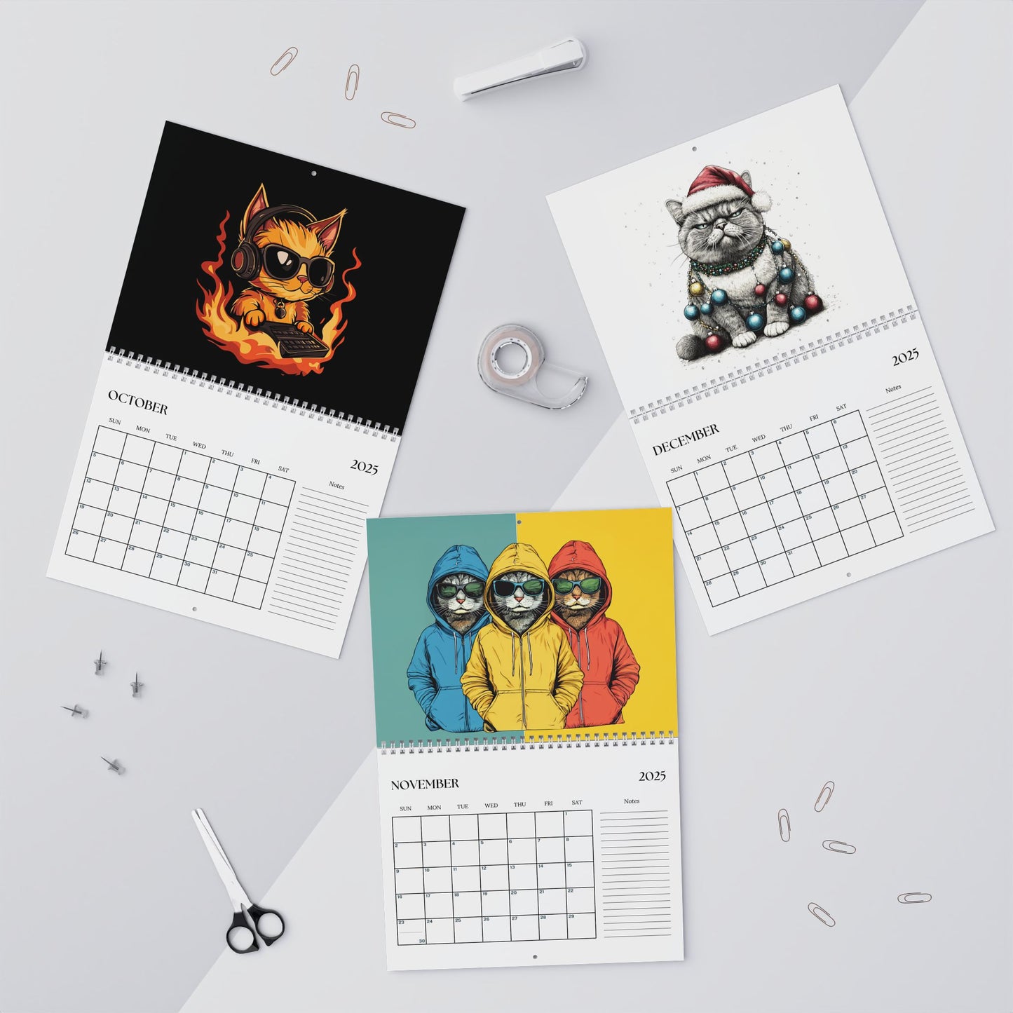 Crazy Cat Wall Calendars - 2 Sizes