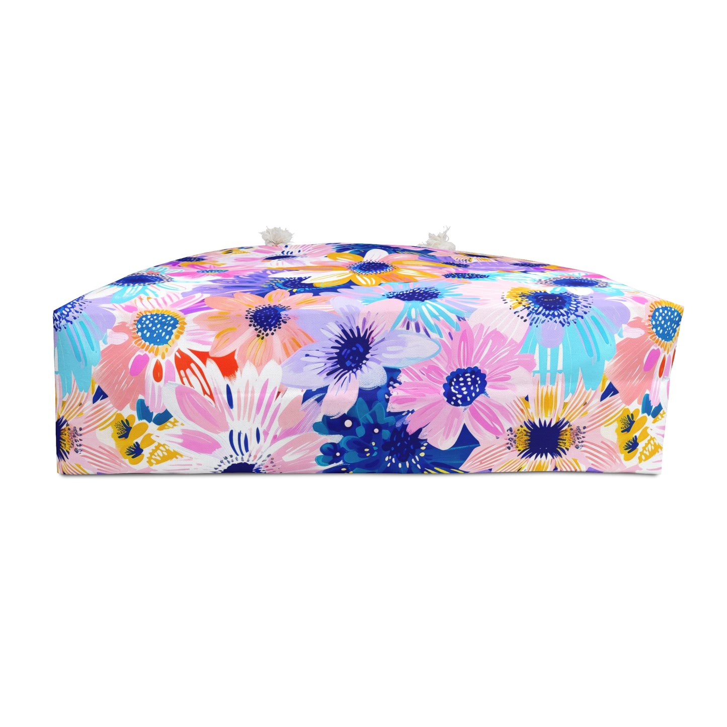 Watercolor Wonderland: Large Colorful Daisies Blooming with Radiance Oversized Weekender Bag