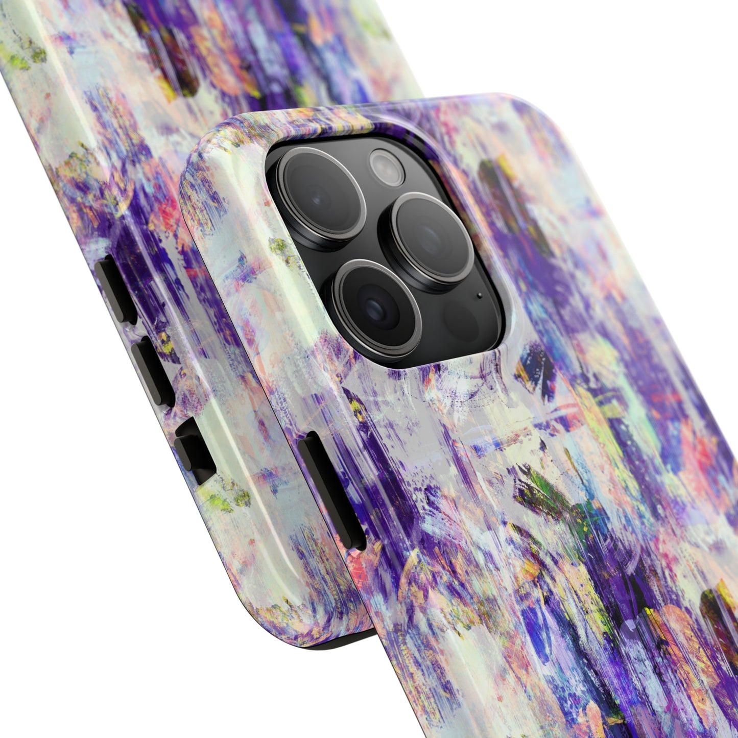 Purple Spring Painted Abstract Iphone Tough Phone Case